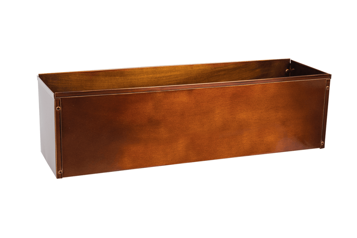 Sofie copper balcony flower boxes 60 / 80 cm