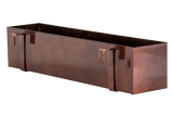 Sofie copper balcony flower boxes 60 / 80 cm