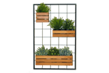 Mille teak plant box for wall grid 30 x 21 cm