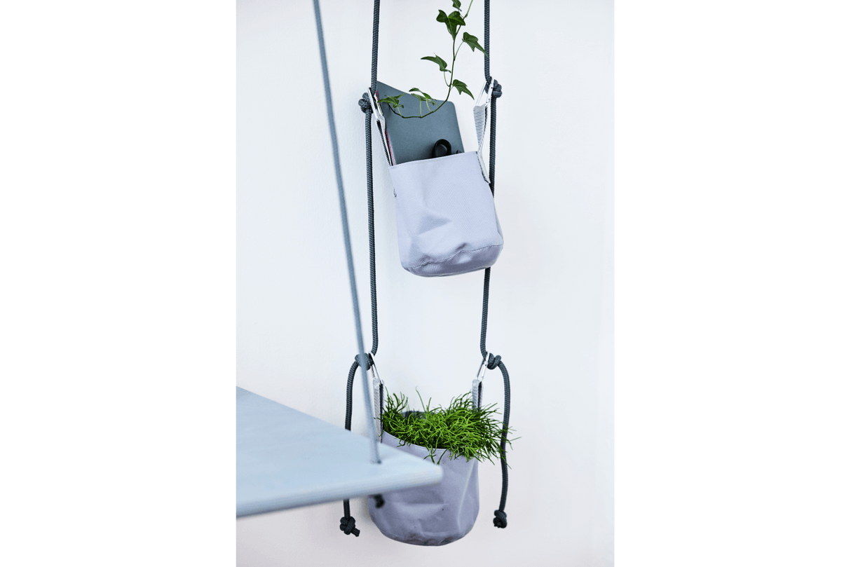 Vertical hanging flowerpots for wall and ceiling