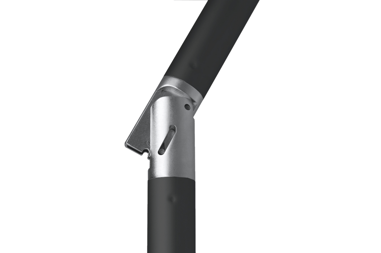 Tunis solid color parasol with hoist and tilt 270 x 150 cm