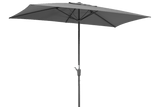 Tunis solid color parasol with hoist and tilt 270 x 150 cm