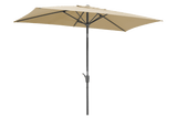 Tunis solid color parasol with hoist and tilt 270 x 150 cm