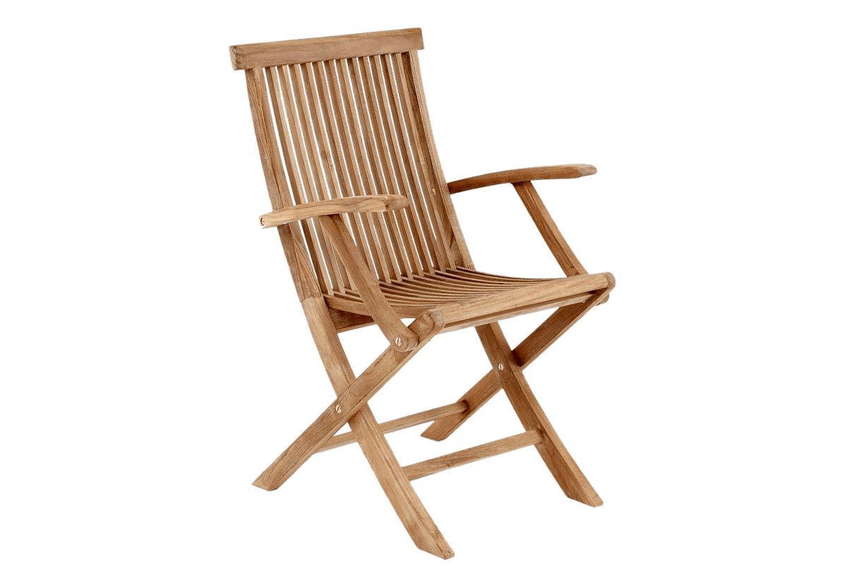 Turin teak chair with armrest